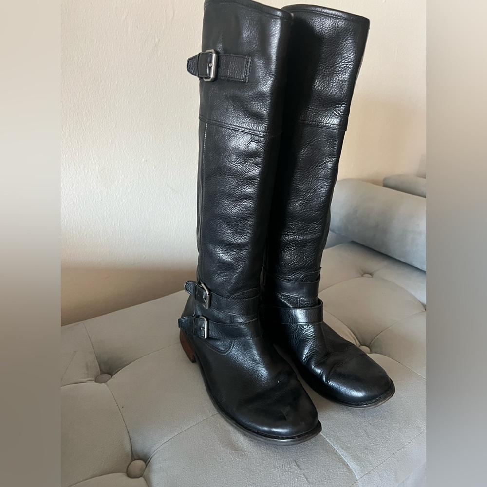 Dolce Vita Women’s Size 9.5 Riding Boot in Black Leather